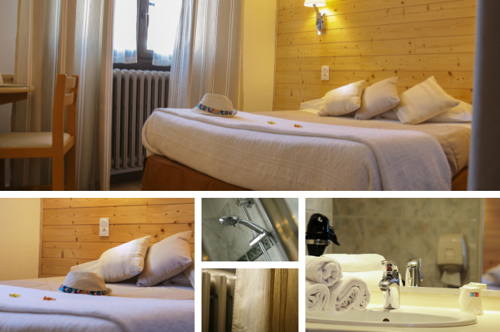 chambre 14m² lit double en 140cm 