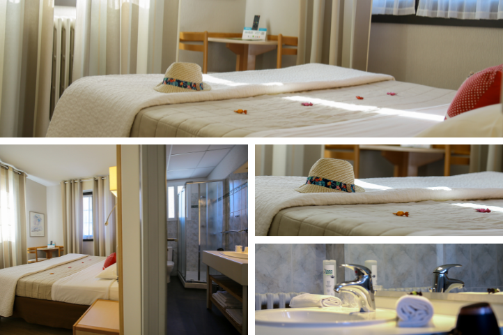 Chambre 18m² lit king size en 180