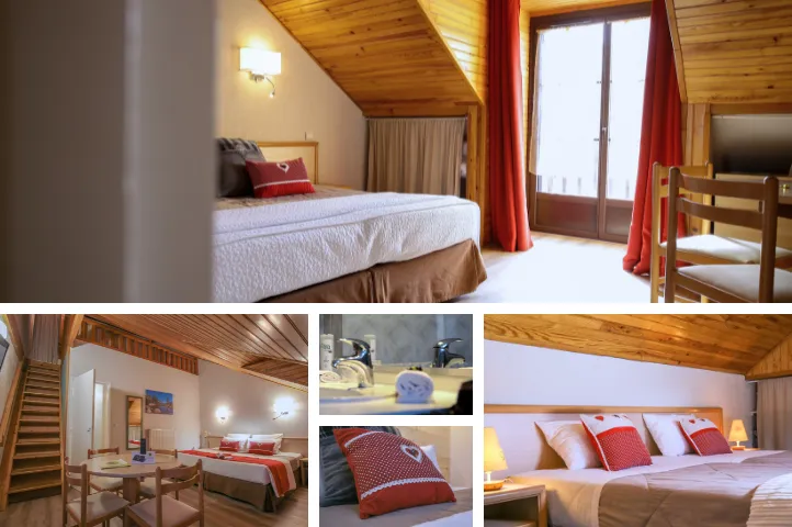 Bedroom 14 m² with sloping ceilings