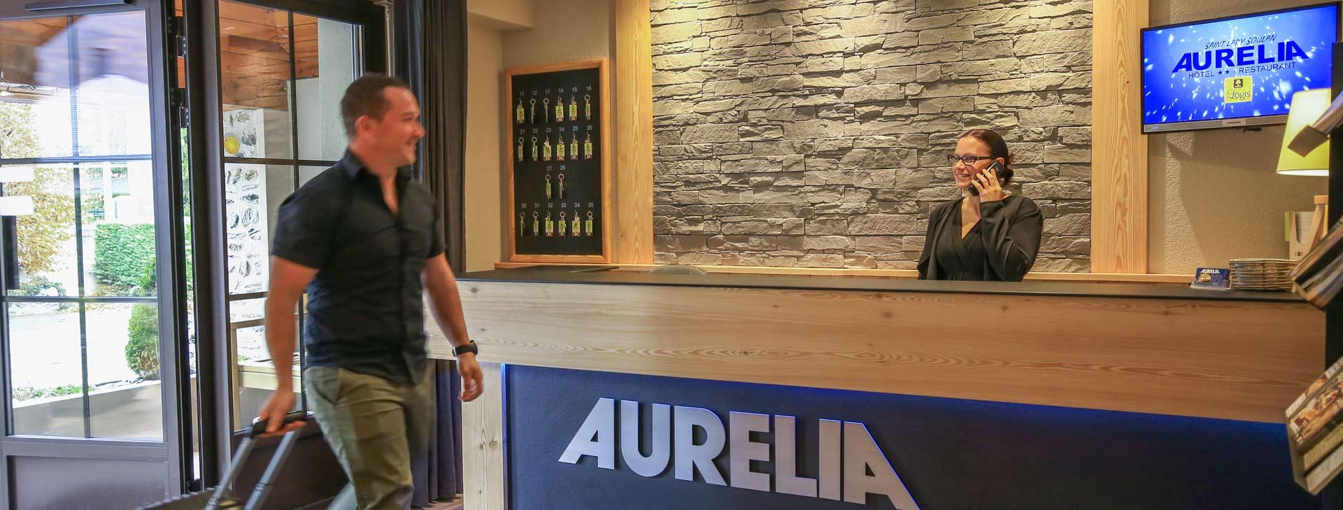 Réception Hôtel Aurélia Saint Lary
