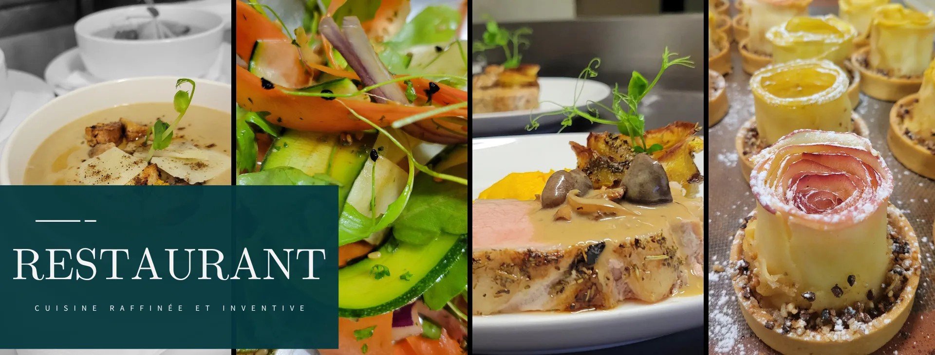 Le restaurant avec cuisine savoureuse et inventive à base de produits locaux