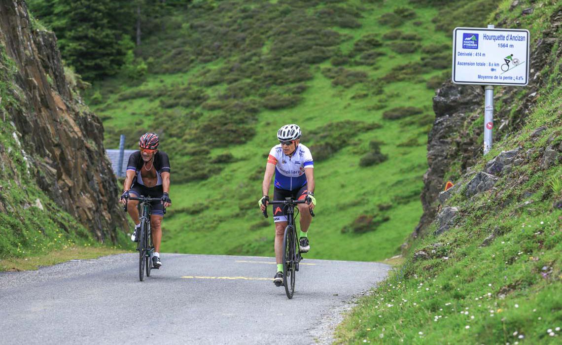 Circuit vélo au col d'Aspin